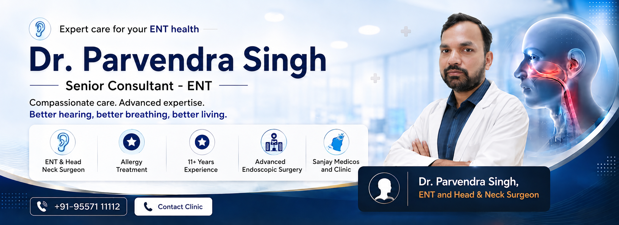 Dr. Parvendra Singh – Senior Consultant ENT